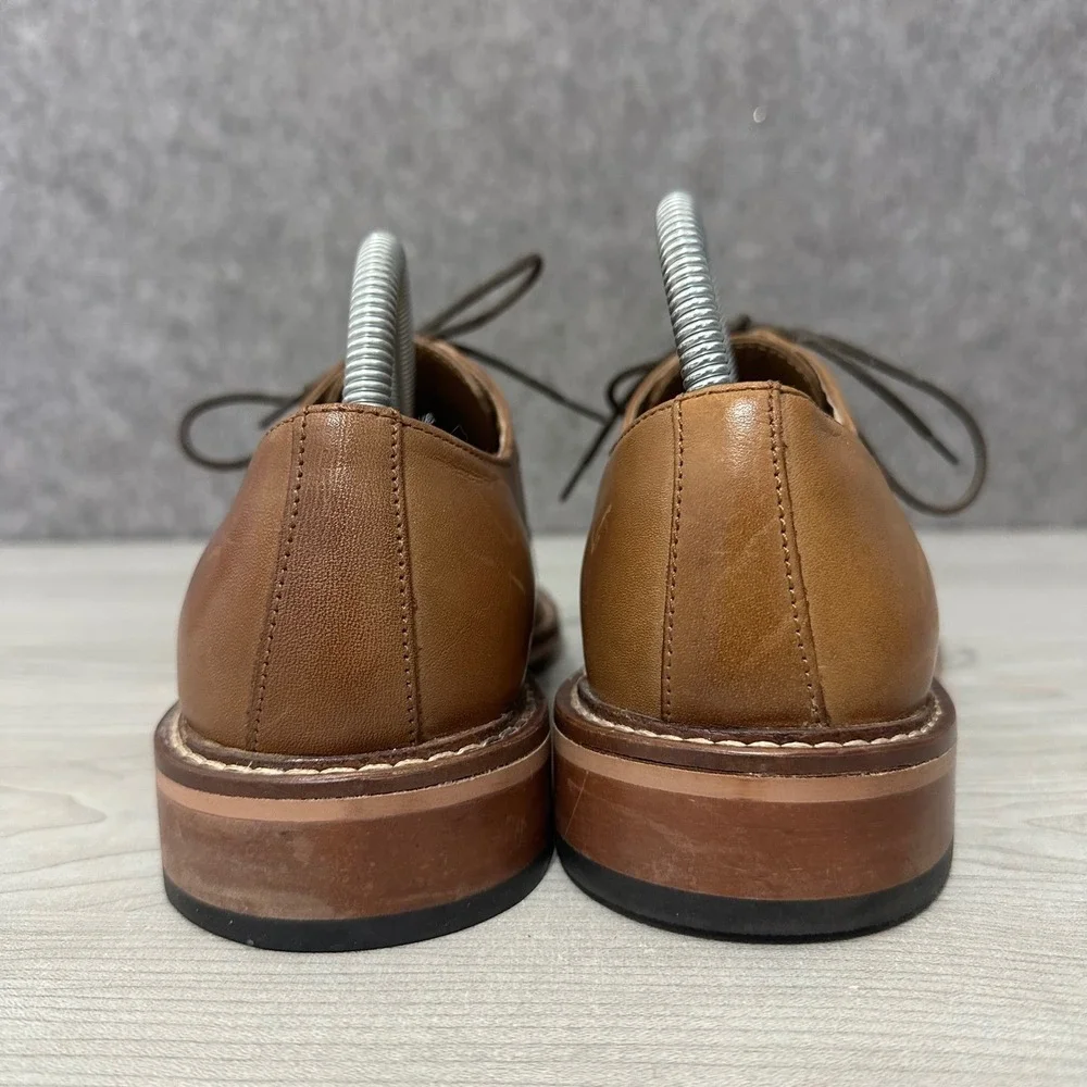 Giorgio Brutini Mens Size 8 Brown Leather Cap Toe‎ Oxford Dress Shoes Classic